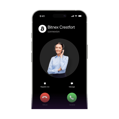 Appel connexion Bitnex Crestfort plateforme